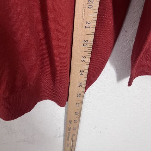 Stitch Fix Love Ellie Sweater Women XL Cross Back Orange V-Neck Long Sleeve - Picture 4 of 7